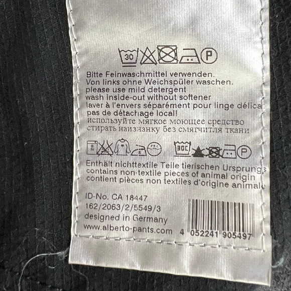 Alberto Ceramica Stone Pants Men 40x34 Gray Modern Fit Straight Leg Smart Casual - Picture 13 of 14